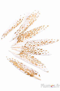 Gans Kopf  - Raindrops  - 15-20 cm - weiss-gold